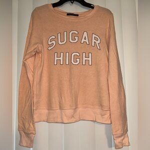 WILDFOX Peach “Sugar High” Sweater